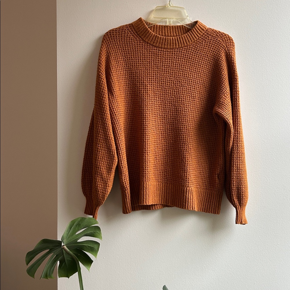 American Eagle Outfitters Burnt Orange Knit Sweater